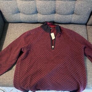 Brooks Brother Quarter Zip Sweater (Merino Wool)